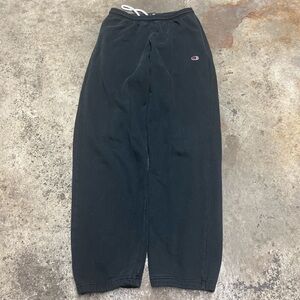 Champion Sweatpants Joggers Men’s Medium Faded Black Loose Streetwear Casual 00s